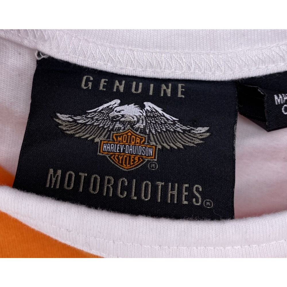 Harley Davidson Motorcycles Top Women Size XL 2003 Graphic Shirt Tee Y2K - Picture 4 of 6